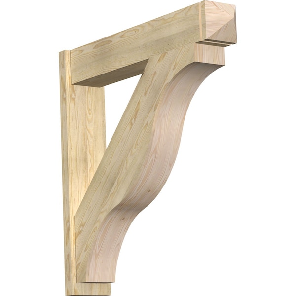 Ekena Millwork Funston Arts & Crafts Rough Sawn Outlooker, Douglas Fir, 8"W x 42"D x 42"H OUT08X42X42FST03RDF - main